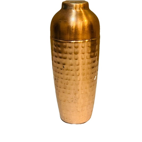 ODI 18 Made In India COPPER HAMMERED COCKTAIL SHAKER Check Pics For Condition - Picture 1 of 5